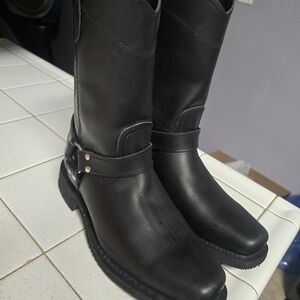 Mens Black Leather Boots